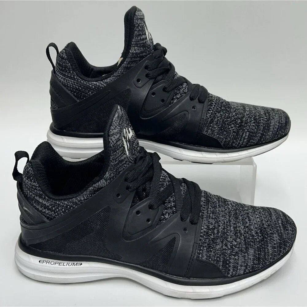 APL Athletic Propulsion Labs Ascend Shoes Sneakers Womens Size 8 Black Grey